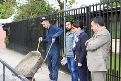 Instalación Vallas de Seguridad por Alumnos del Liceo Politécnico