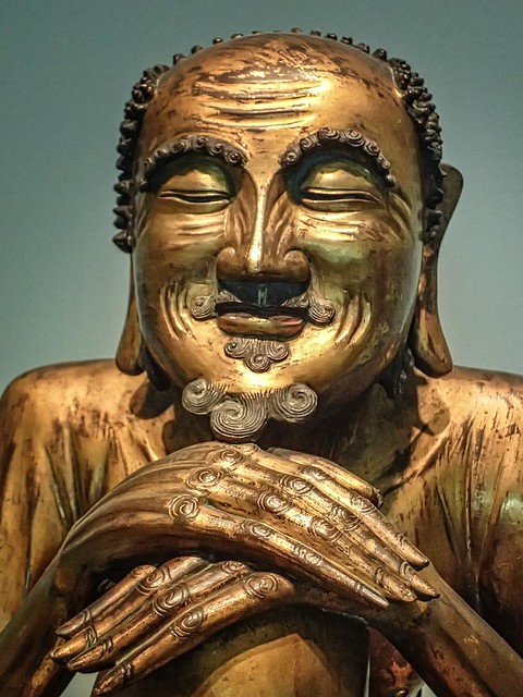 The Buddha Shakyamuni as an asceticd Ming or Qing dynasty China 1600-1700 CE Gilt bronze