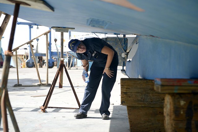 Coast Guard marine inspectors oversee commercial vessel repairs
