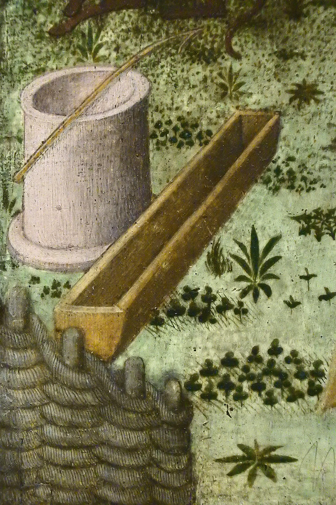 GIOVANNI FRANCESCO DA RIMINI (Attribué),1440-50 - L'Ange apparaît à Joachim (Louvre) - Detail 059