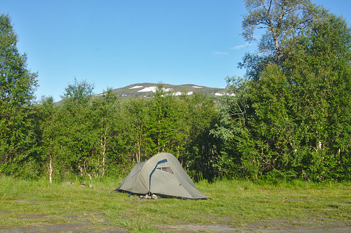 camping landschap mijntent fietsvakantie berglandschap landscape sweden