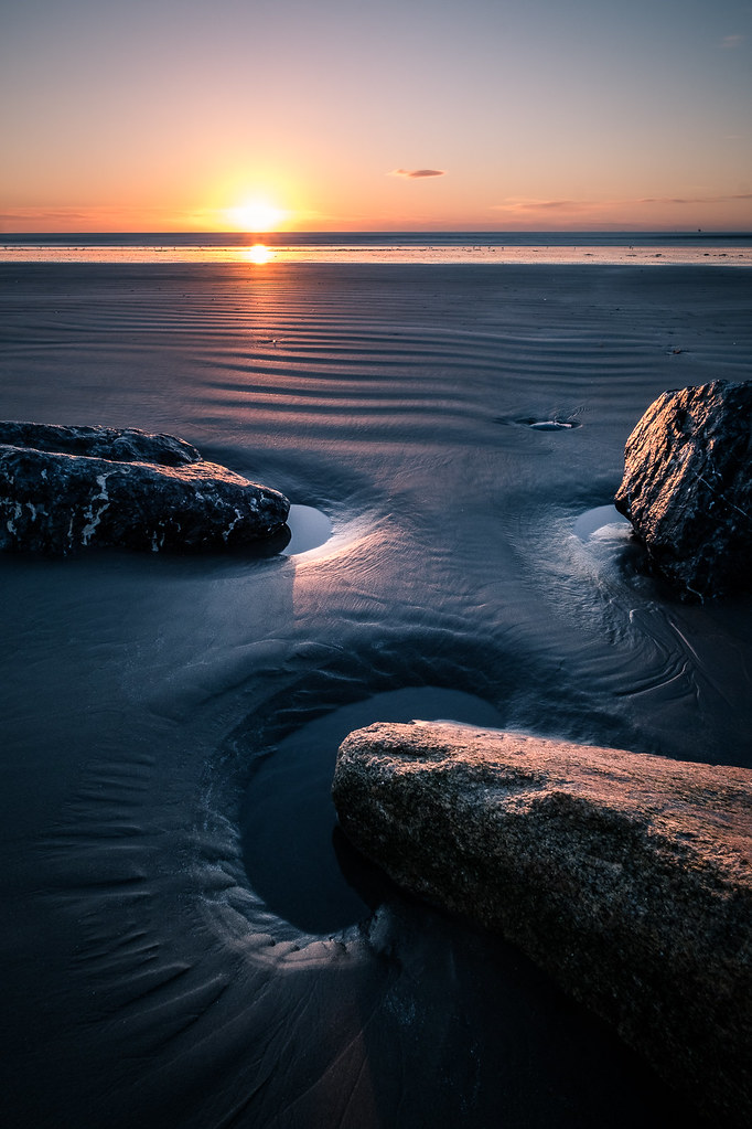 Sunrise in Bull Island - Dublin, Ireland - Seascape photography