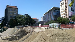 Rekonstrukcija trga Slavija, jul 2017