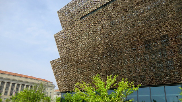 Washington D.C.: Facade of the National Museum of African American History & Culture