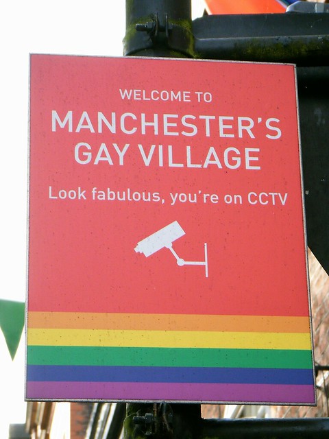 🌈🌈Manchester = Gay Village security sign = LOOK FABULOUS🌈🌈
