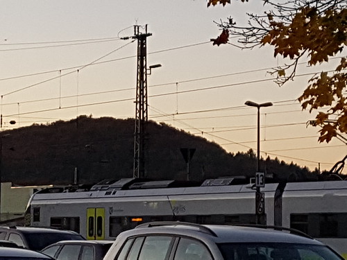 cable electricitypylon transportation car powerline businessfinanceandindustry connection electricity technology day nopeople industry outdoors bird tree nature parsberg bahnhof sonnenuntergang???? sky
