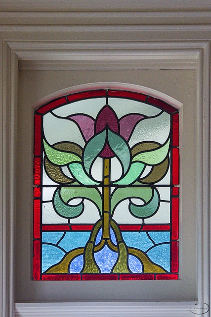 Drawing room stained glass window