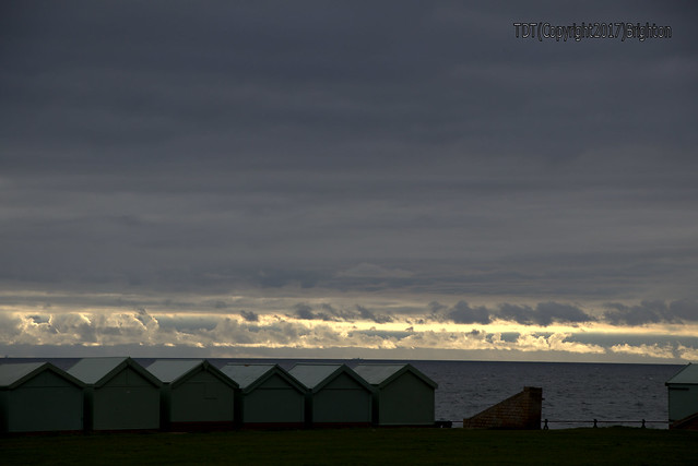 Brighton's beach huts and the sky 2