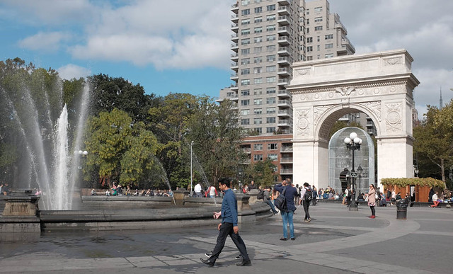 The Arch & Fountain @ Washington Square Park