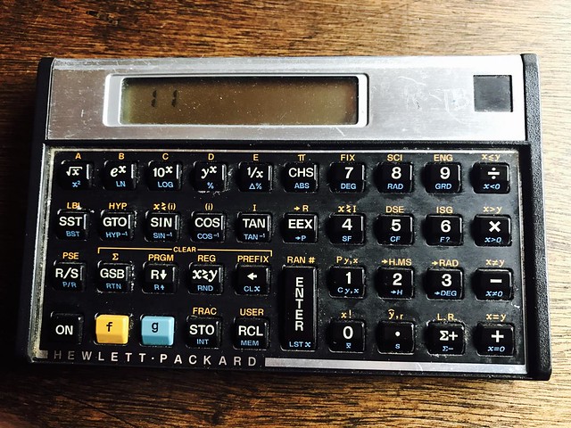HP-11C Scientific Programmable calculator (1981)