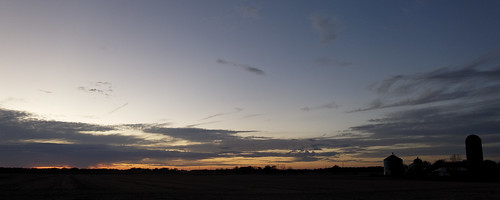 sunset field farm sky clouds mulliken michigan joeldinda lumix raw lx10 silo
