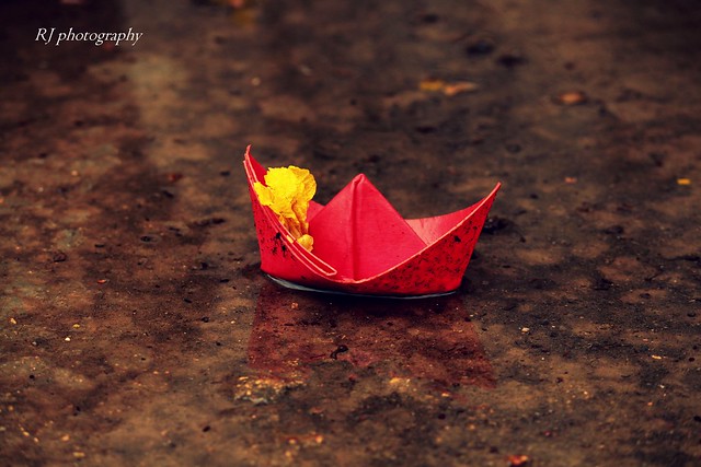 Paper boats and making memories of the rains