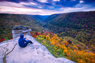 Sunset at Lindy Point in Blackwater Falls State Park, West Virginia