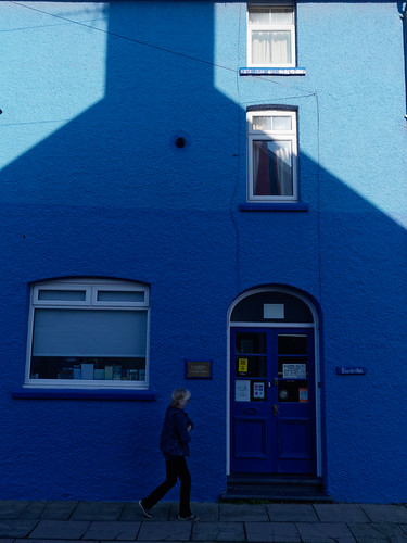 aberystwyth house blue sunrise