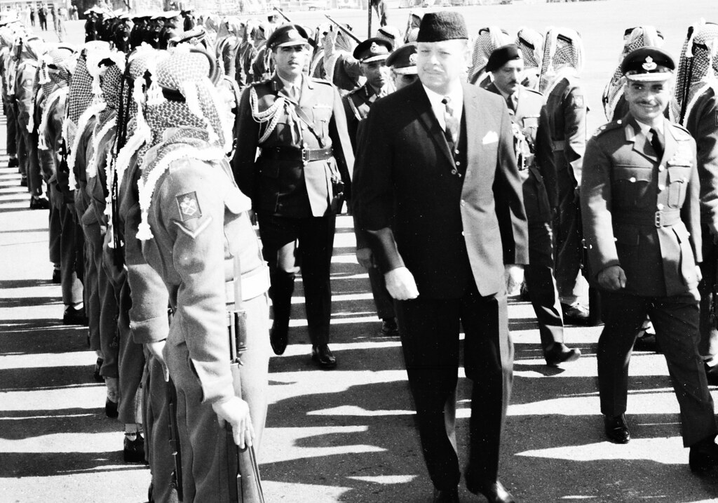Ab Ayub Rind President Ayub reviews a guard of honor on arrival in Jord… | Flickr