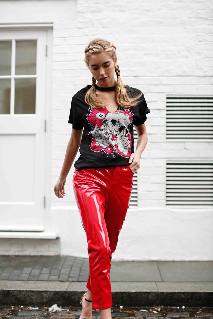 Amy in vinyl pants | Amy from www.amynevfashiondiaries.com i… | Flickr