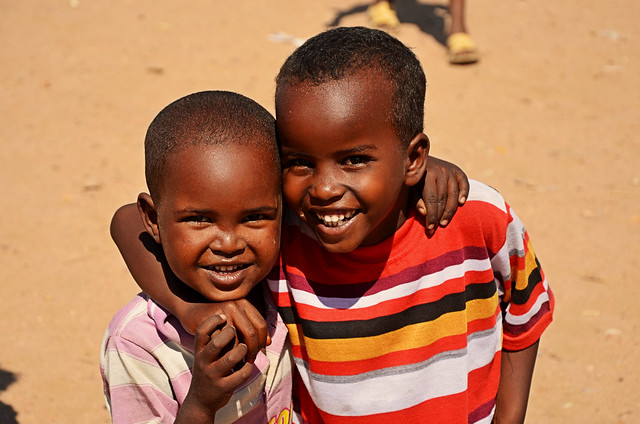 Due bambini di Addis Abeba, Etiopia