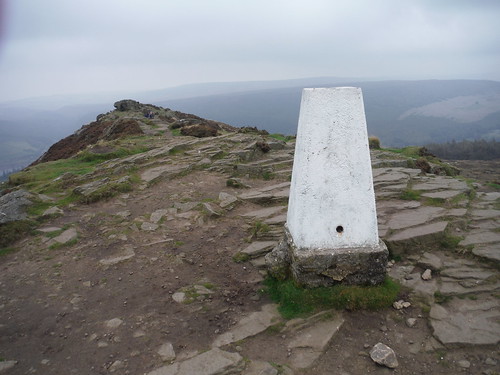Trig Point on Win Hill Pike SWC Walk 302 - Bamford to Edale (via Win Hill and Great Ridge)