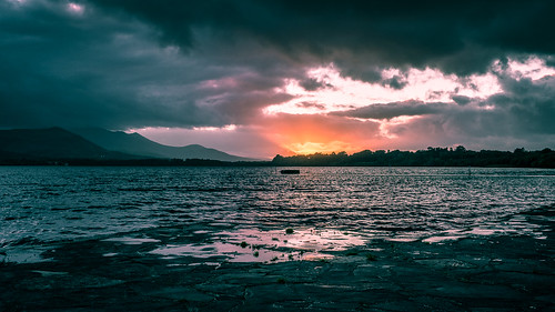 photo leane landscape sunset ireland nature reflection outdoor lake weather clouds killarney lough photography sky water europe geotagged travel countykerry ie onsale portfolio