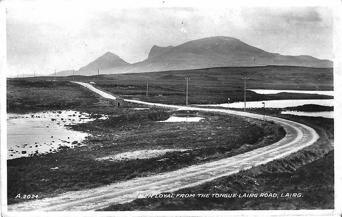 scotland sutherland a836 postcard