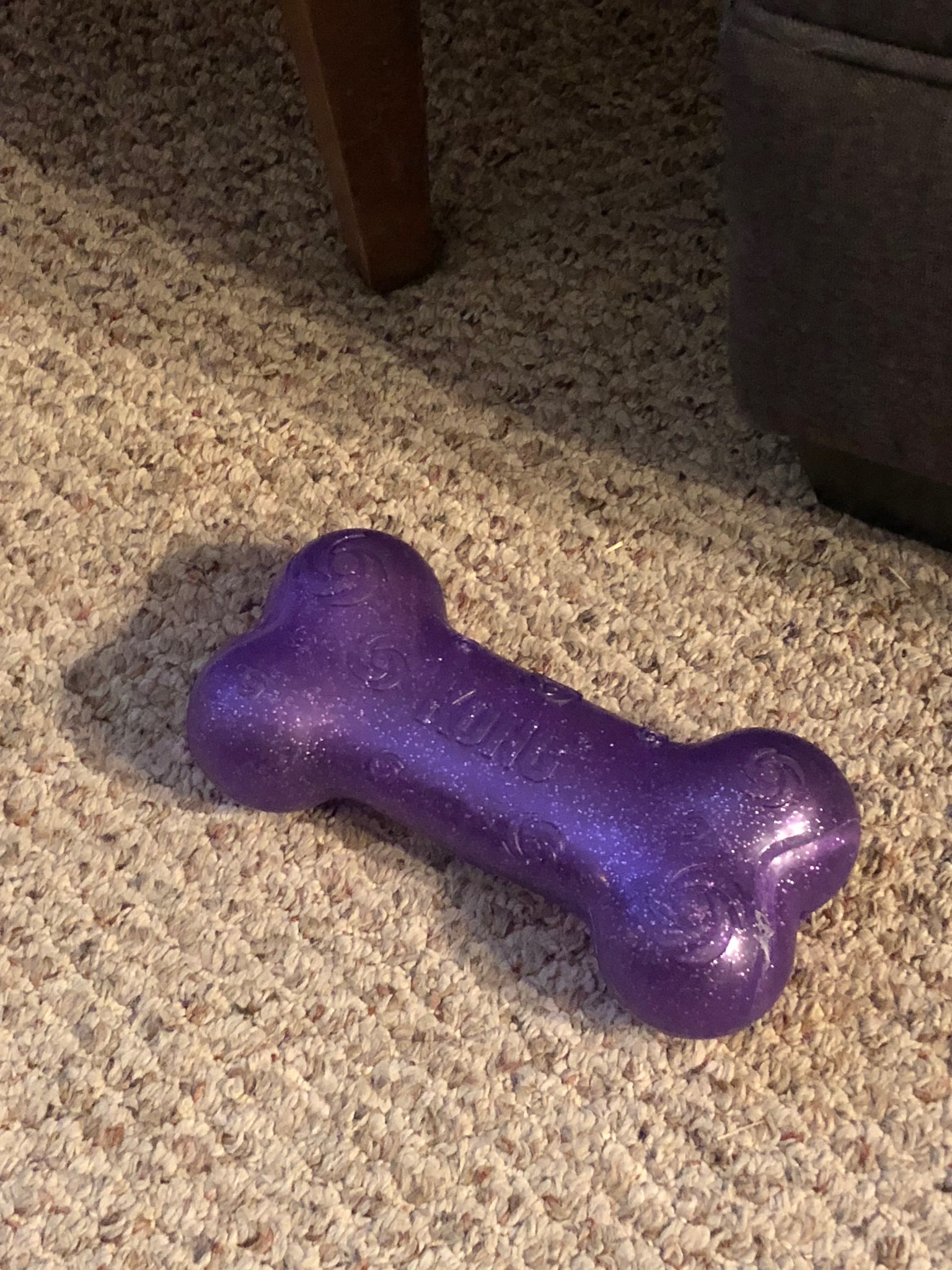 Purple, extra rubbery, crinkle inside? Yep that’s what I stepped on.