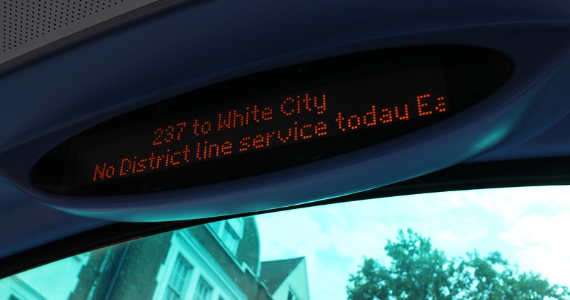 London bus alert for Underground