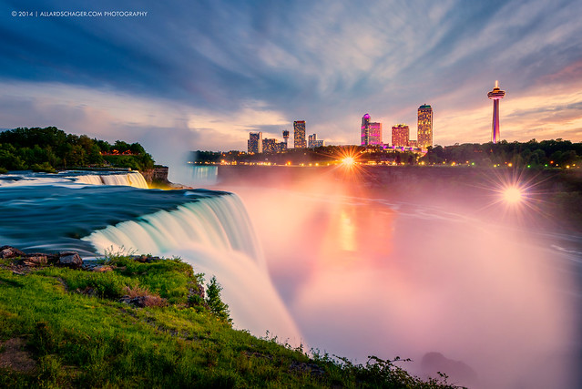 Niagara Falls at Sunset