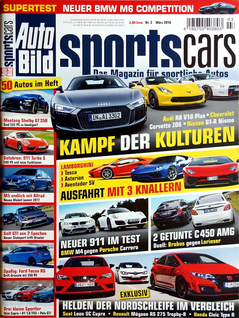 Image of Auto Bild Sportscars 3/2016