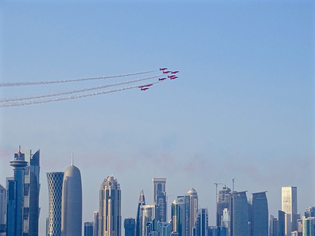 Red Arrows Air Show,Doha 2017
