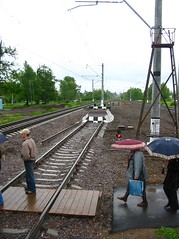 RZD Lvovskaya station 2004, shortly aftrer restore of 3 track