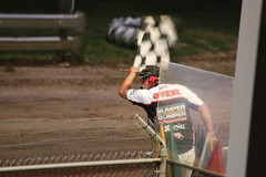 7.28.17 Langlade County Speedway - checkered flag