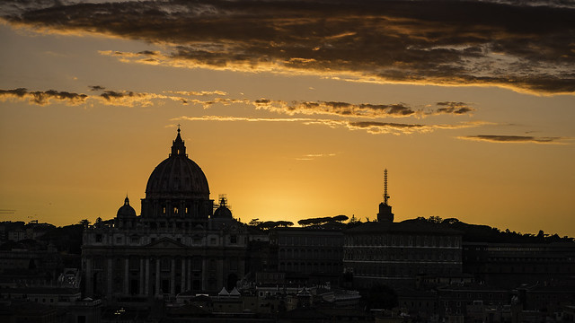 Roma sunset over Vatican
