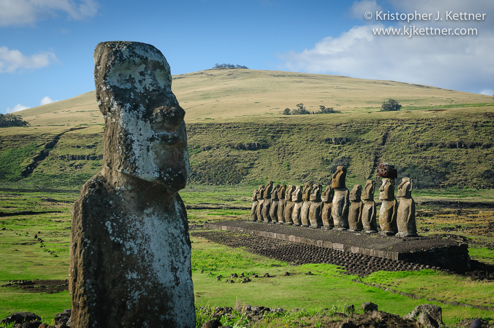 Traveling Moai at Ahu Togariki