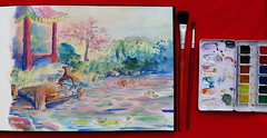 Pond in Watercolor