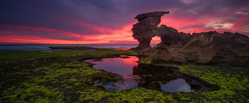 blargowrie morningtonpeninsula portesea rocks rye sierranevada sunset melbourne australia vivid reflections reflection pond tarn oceanscape