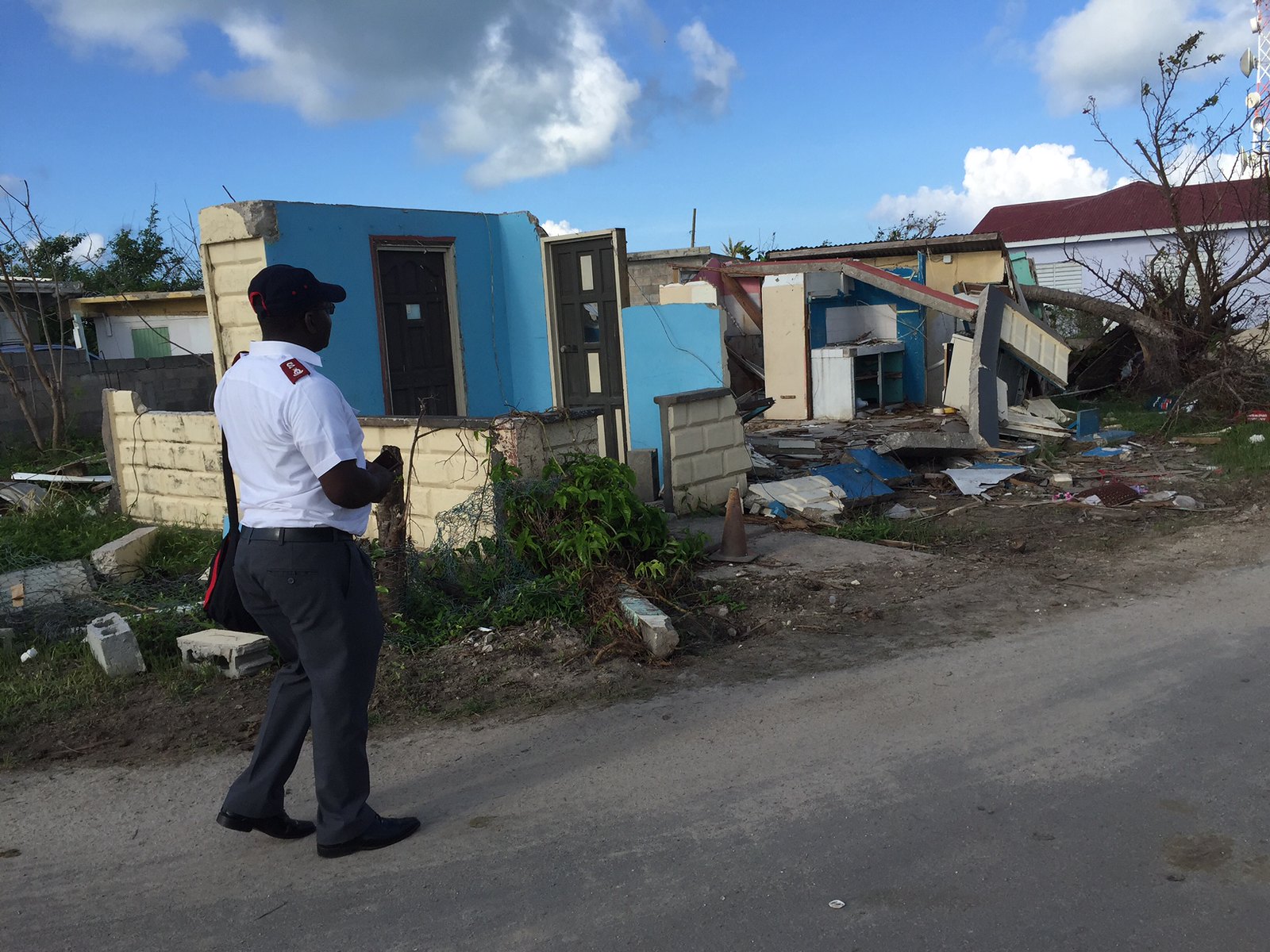 In Barbuda, The Salvation Army provided relief following Storm Irma in which 92 per cent of buildings were damaged or destroyed