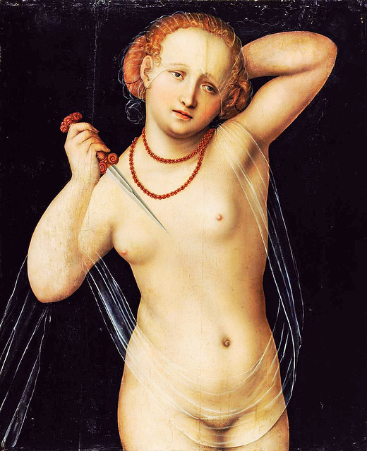 Lucas Cranach dÄ - The death of  Lucretia [1535-40]
