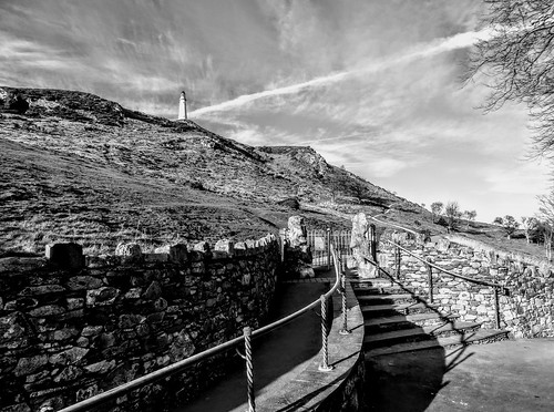 hoad hill ulverston cumbria cumbrian barrow monument steps lancashire england
