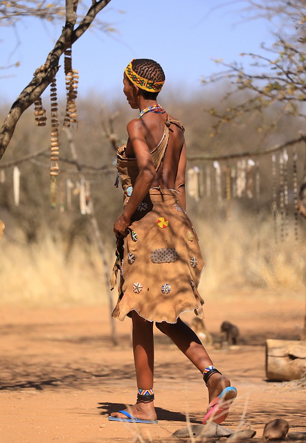 Kalahari San (Bushmen) Tribe Khomas Namibia South Western Africa
