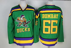 Men's Mighty Ducks  #66 Gordon Bombay 2017 Green NHL Jersey