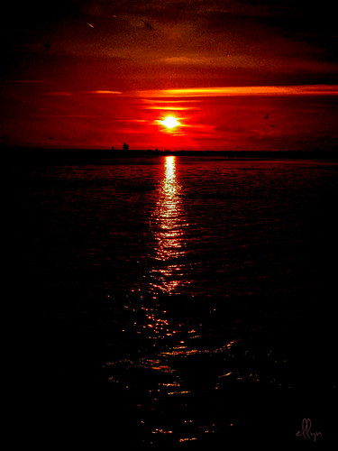 sunset sinking sun lakehuron spindrift whiskeyharbour brucepeninsula ontario lake greatlakes bay