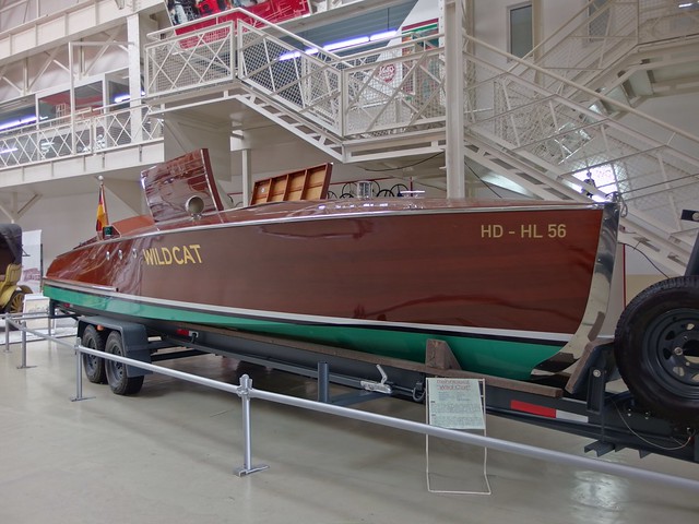 Wooden boat with Rolls Royce Merlin engine