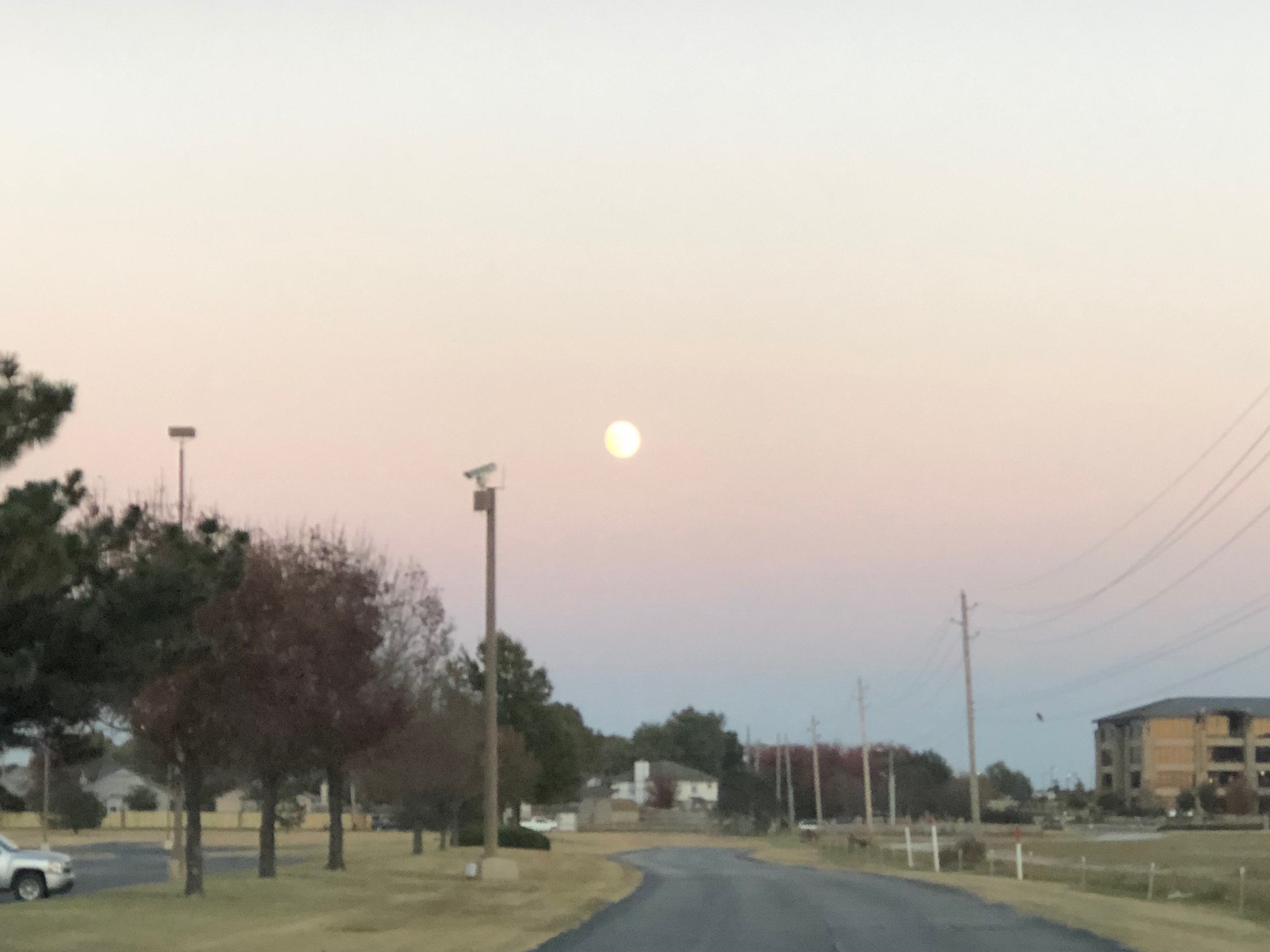 That moon looks like the sun