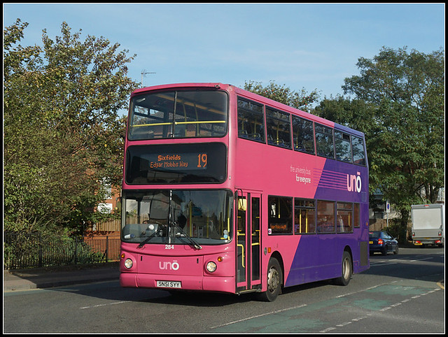 Last ever shot of UNO 284, St.James Mill Road