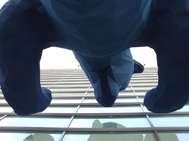 Big Blue Bear -- Looking Up