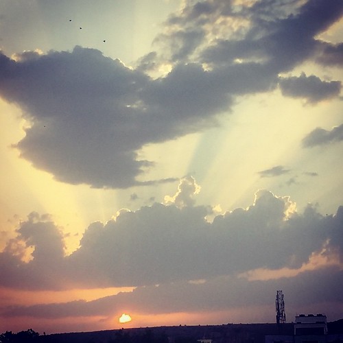 That #sky !!! #rise and rise #high .. #dawn #weather #awesome #Tuesday #home #fun #rain #photography #iphone6 #camera #works by iqbal_muin88, square squareformat iphoneography instagramapp xproii uploaded:by=instagram