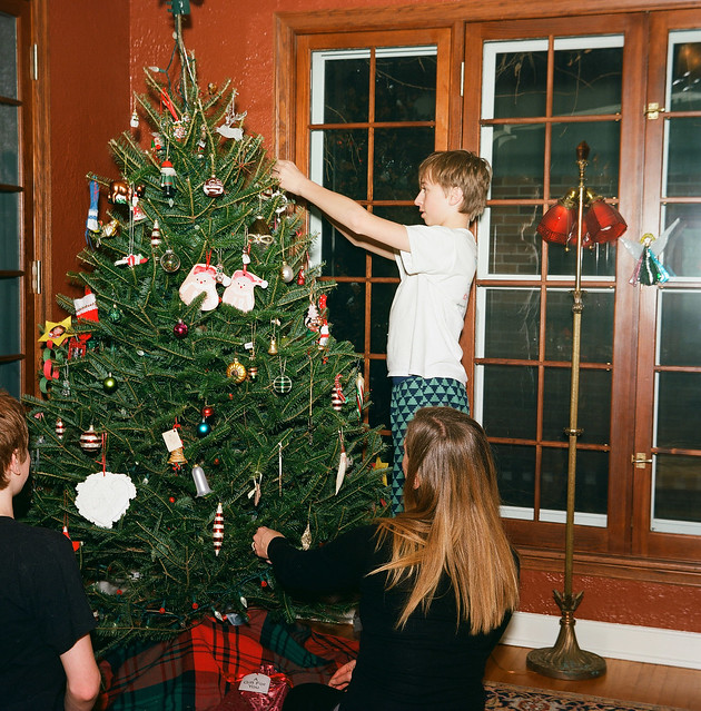 Decorating the Christmas Tree (color)