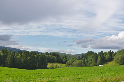 landschap fietsvakantie norway lichtbewolkt landscape