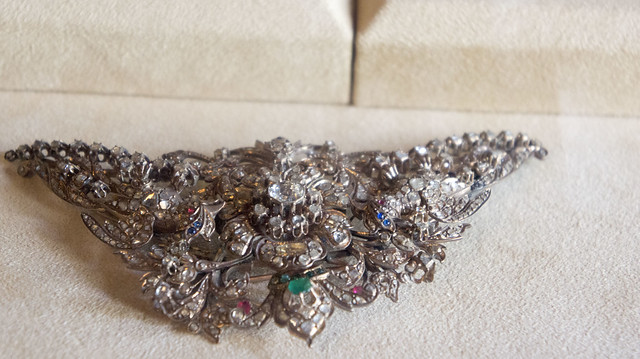Diamond brooch at Royal Jewelry Museum of Egypt