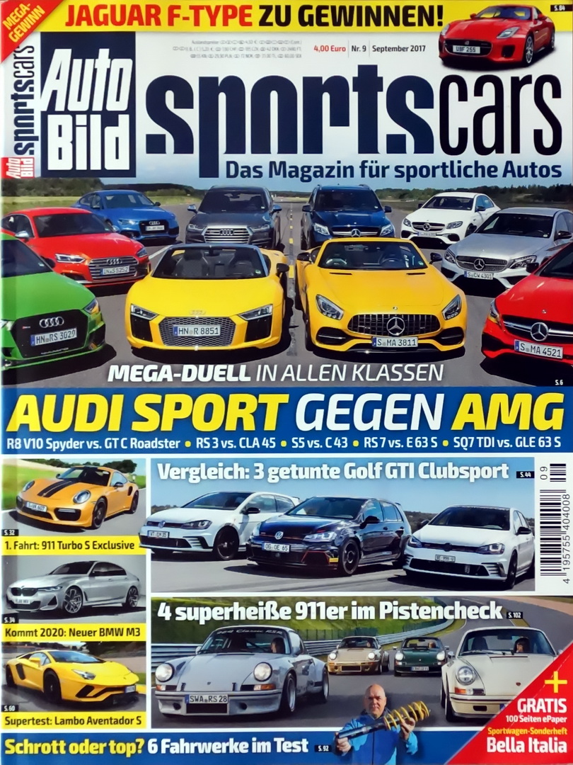 Image of Auto Bild Sportscars - 2017-9 - cover